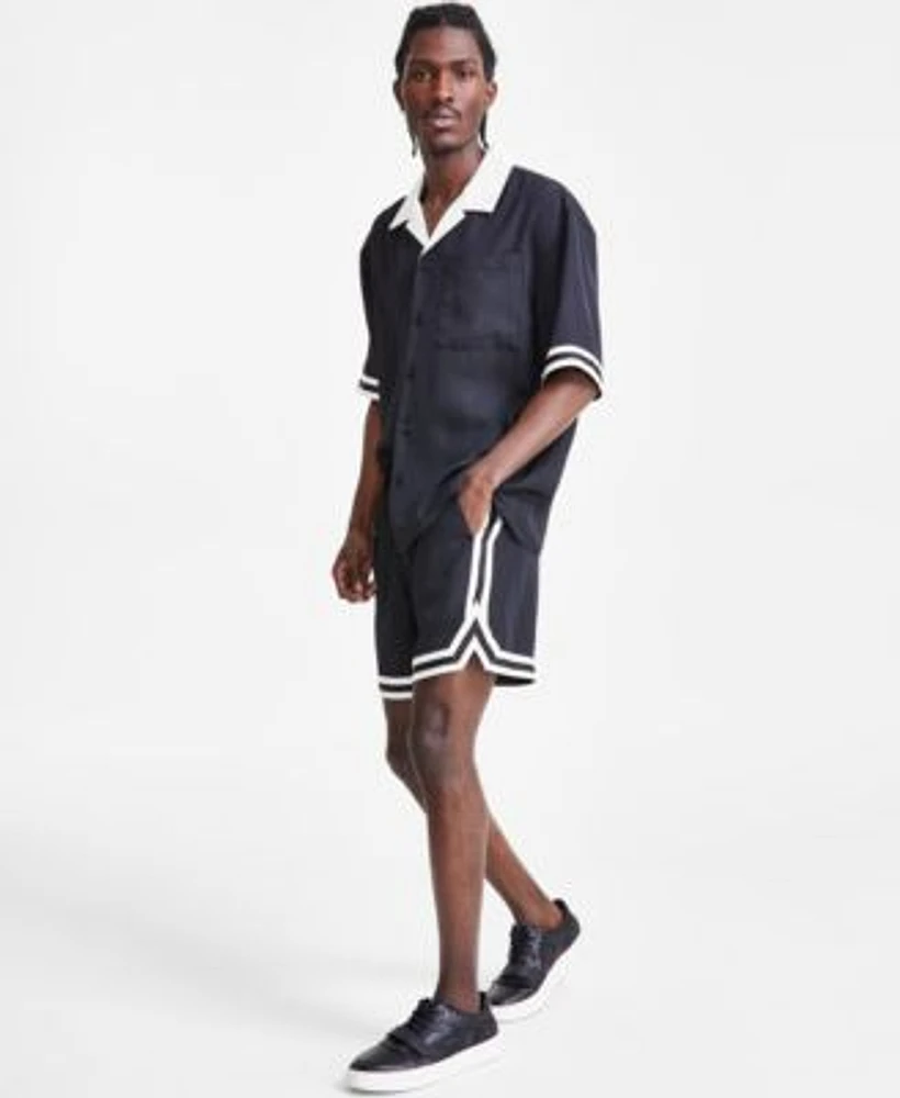 I.N.C. International Concepts Hunter Colorblocked Shirt Shorts Created For Macys