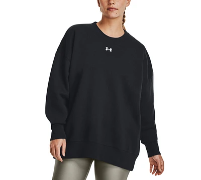 Under Armour Women's Rival Fleece Oversized Crewneck Sweatshirt