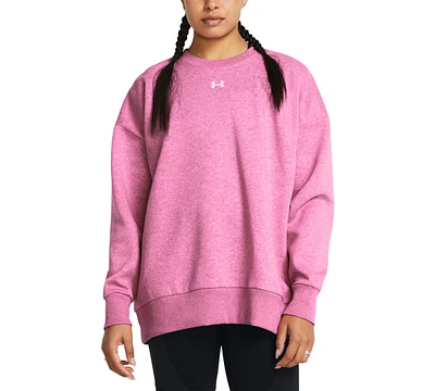 Under Armour Women's Rival Fleece Oversized Crewneck Sweatshirt