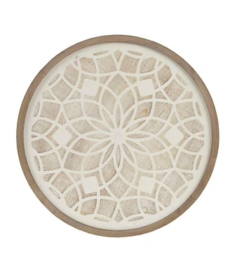 Simplie Fun Leah Round Two-Tone Medallion Wall Decor