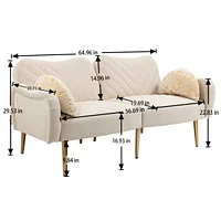 Simplie Fun Couches For Living Room 65 Inch
