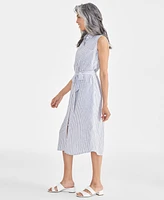 Style & Co Women's Sleeveless Shirtdress