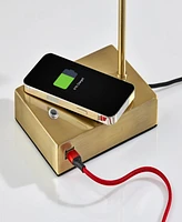 Adesso 12.25" - 22.25" Collette Charge Led Desk Lamp