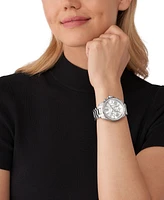 Michael Kors Women's Wren Chronograph Silver-Tone Stainless Steel Watch 42mm