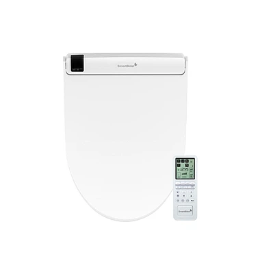 SmartBidet Sb-3000 Advanced Electric Bidet Toilet Seat for Elongated Toilets with Wireless Remote Control with Screen, On Demand and Unlimited Warm Wa