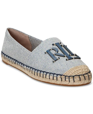 Lauren Ralph Women's Cameron Iii Logo Slip-On Espadrille Flats