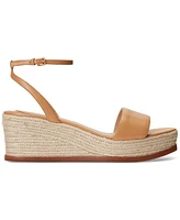 Lauren Ralph Women's Leona Espadrille Platform Wedge Sandals