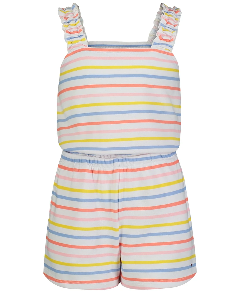 Tommy Hilfiger Big Girls Striped Terry Romper