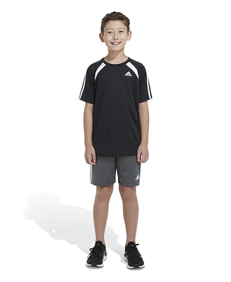 adidas Big Boys Short Sleeve Aeroready Soccer T-Shirt
