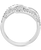 Effy Diamond Leaf Bypass Ring (1-1/10 ct. t.w.) in 14k White Gold