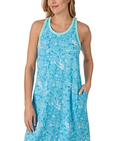 Cuddl Duds Women's Printed Sleeveless Nightgown