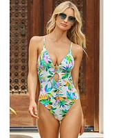 Becca Women's Isla Verde Tropical-Print One-Piece Swimsuit