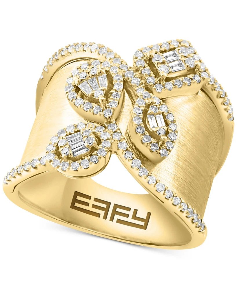 Effy Diamond Statement Band Ring (1/2 ct. t.w.) in 14k Gold