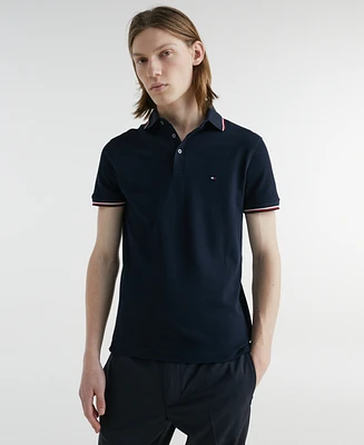 Tommy Hilfiger Men's Slim-Fit 1985 Red White & Blue Polo Shirt