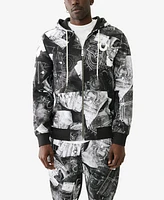 True Religion Men's Graphic Print Zip Hoodie