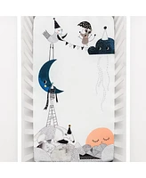 Rookie Humans The Moon s Birthday Cotton Sateen Fitted Crib Sheet