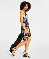 Guess Women's Cindy One-Shoulder Floral-Print Dress