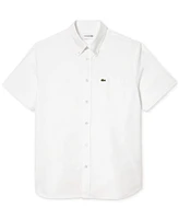 Lacoste Men's Short Sleeve Button-Down Oxford Shirt