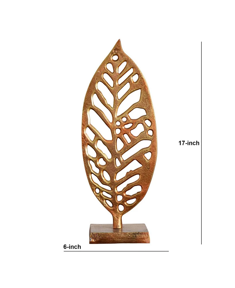 Nearly Natural 17in. Copper Beech Sculpture Decorative Accent