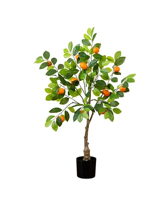 Nearly Natural 3ft. Artificial Tangerine Tree