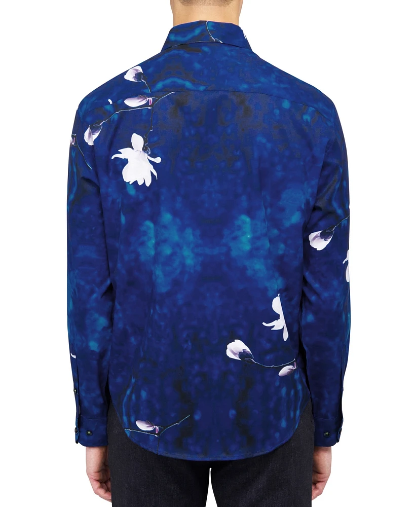Society of Threads Men's Performance Stretch Floral Shirt