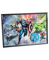 New Marvel Jigpetto Action Puzzle Avengers Over 428 Pieces 14" x 20"