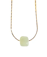 seree Beetle - Green bead jade necklace