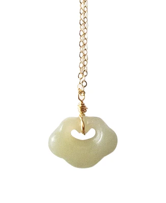 seree Cloud - Green jade pendant necklace