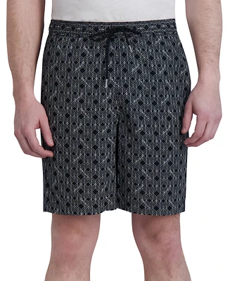 Karl Lagerfeld Paris Men's Woven Geometric Shorts, Created for Macy's