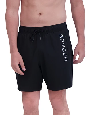 Spyder Men's Stretch 7" Swim Trunks with Compression Liner