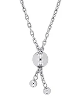 Moissanite Pear Halo Bolo Bracelet (3/4 ct. t.w.) in Sterling Silver