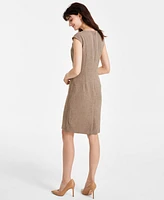 Kasper Petite Cap-Sleeve Sheath Dress