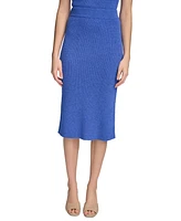 Calvin Klein Women's Ribbed Knit Midi Skirt