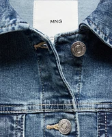 Mango Women's Pocketed Denim Jacket