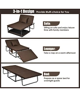 Sugift Folding Guest Sleeper Bed with 6 Adjustable Positions