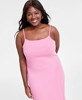 On 34th Trendy Plus Ribbed Midi Dress, Created for Macy's