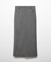 Mango Women's Slit Long Skirt