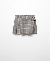 Mango Women's Plaid Miniskirt