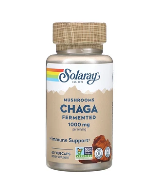 Solaray Fermented Chaga Mushrooms 1 000 mg - 60 VegCaps (500 mg per Capsule)