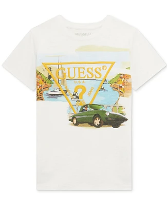 Guess Big Boys Cotton Embroidered Logo Graphic T-Shirt - G