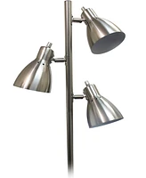 Creekwood Home Essentix 64" Tall Traditional 3 Light Metal Tree Floor Lamp with Metal Adjustable Spotlight Shades