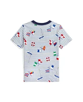 Polo Ralph Lauren Toddler and Little Boys Sailing-Print Striped Cotton Jersey T-shirt