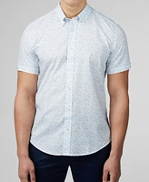 Ben Sherman Men's Optic Geo Print Short Sleeve Shirt