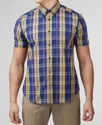 Ben Sherman Men's Irregular Check Short Sleeve Shirt