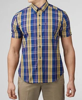 Ben Sherman Men's Irregular Check Short Sleeve Shirt