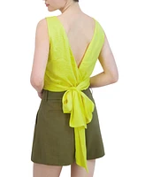 Bcbg New York Women's Wrap-Back Sleeveless Top