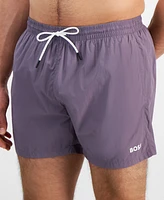 Boss by Hugo Men's Lee Drawstring 5.3" Swim Trunks, Created for Macy's