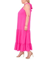 Msk Plus Tiered Maxi Dress