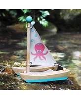 Small Foot Octopus Catamaran Wooden Water Toy