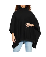 City Chic Women's Emilia Cape Sweater